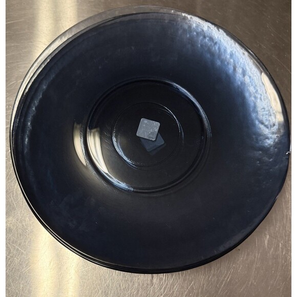 4 Ecoglass Recycled Blue Swirl 7 Recycled Blue Glass Plates | Set Of 6 | Made In Spain